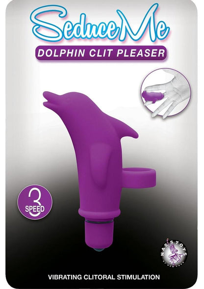 Seduce Me Dolphin Clit Pleasure Silicone Finger Massager