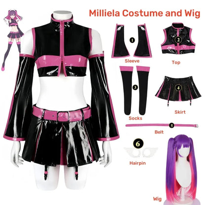 2.5D Seduction Miriella Cosplay Costume with Wings – Full Set