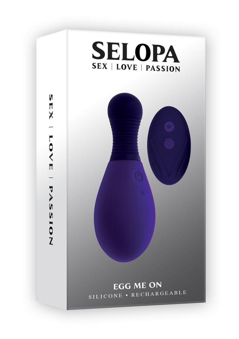 Selopa Egg Me On Rechargeable Silicone Egg Vibrator With Remote Control