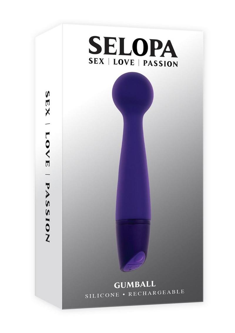 Selopa Gumball Rechargeable Silicone Vibrating Wand
