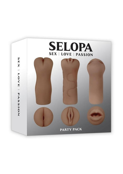 Selopa Party Pack Oral Vaginal With Anal Stroker Set