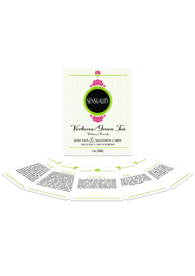 Sensuality Bath Set Verbena/Green Tea Scented Bath Salts