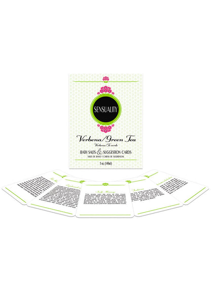 Sensuality Bath Set Verbena/Green Tea Scented Bath Salts