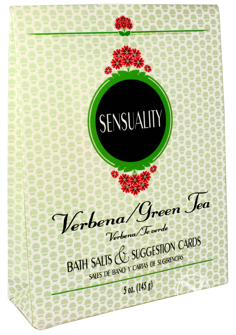 Sensuality Bath Set Verbena/Green Tea Scented Bath Salts
