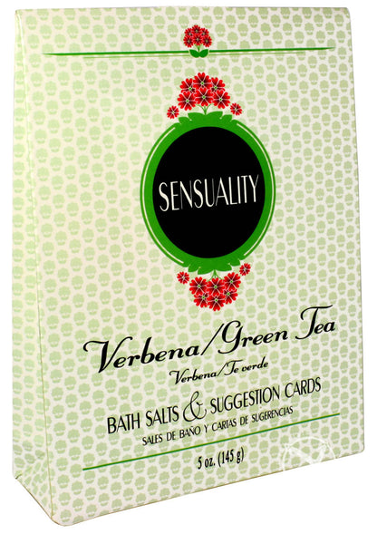 Sensuality Bath Set Verbena/Green Tea Scented Bath Salts