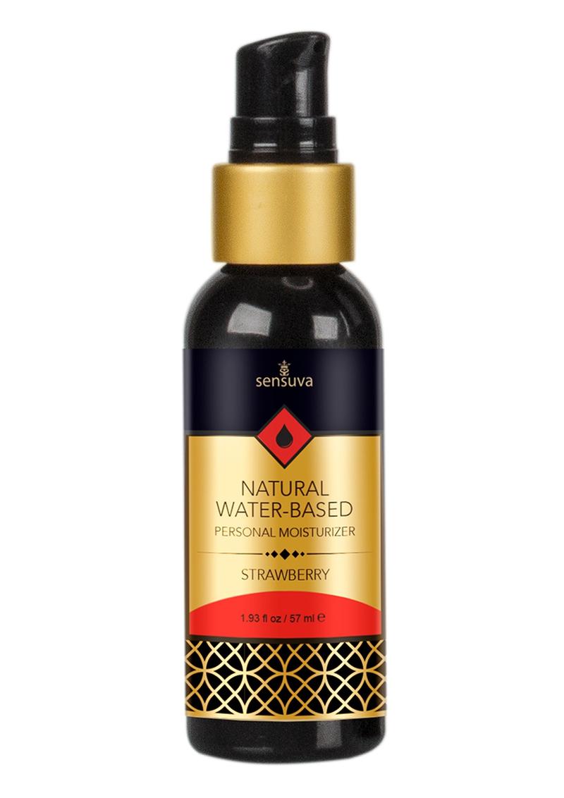Sensuva Natural Water Based Strawberry Flavored Lubricant