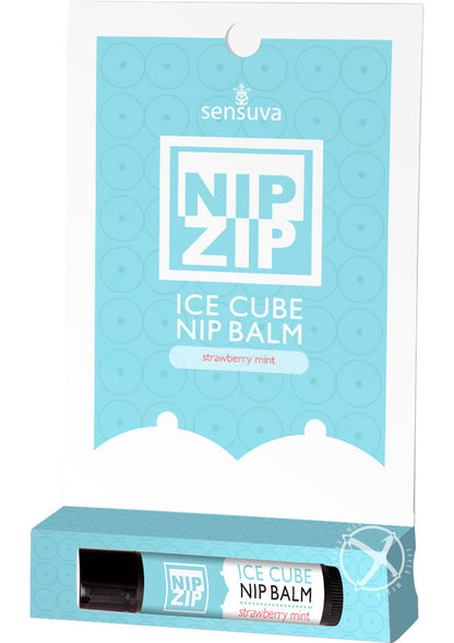 Sensuva Nip Zip Ice Cube Nipple Balm Strawberry Mint