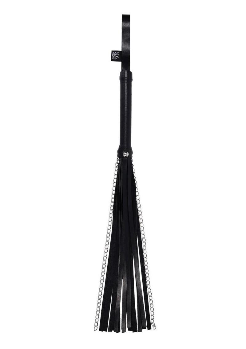 Leather Flogger with Chain