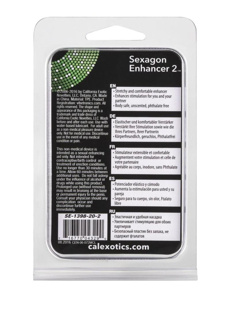 Sexagon Enhancer Cock Ring  Enhanced