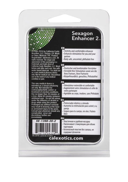 Sexagon Enhancer Cock Ring  Enhanced