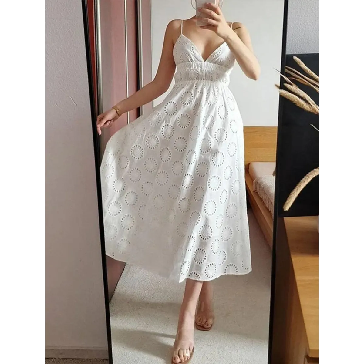 Sexy Backless Lace Dress