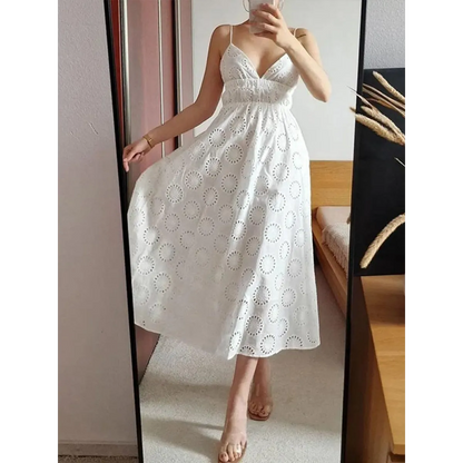 Sexy Backless Lace Dress