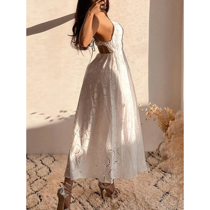 Sexy Backless Lace Dress