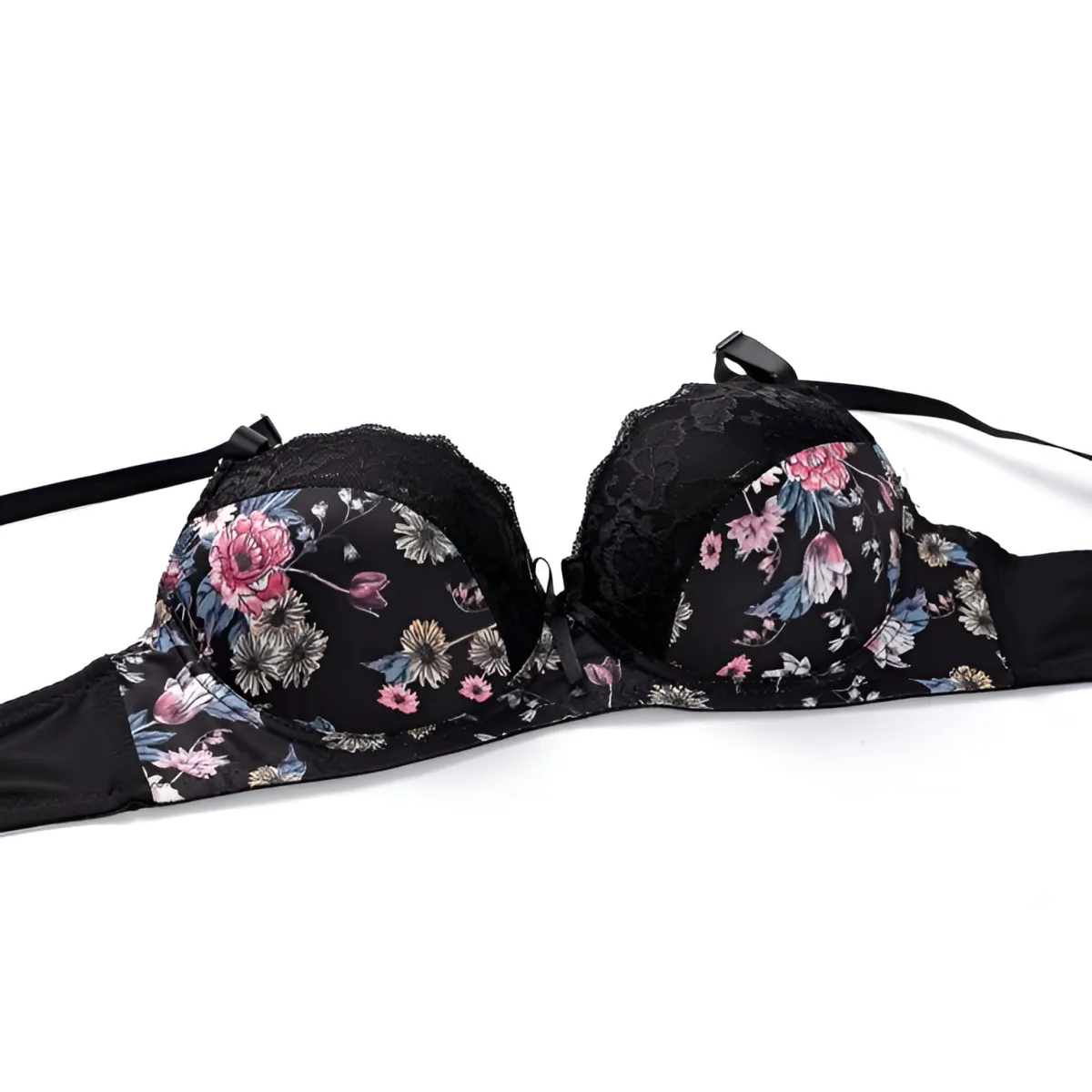 Sexy Floral Bra - Thong Set