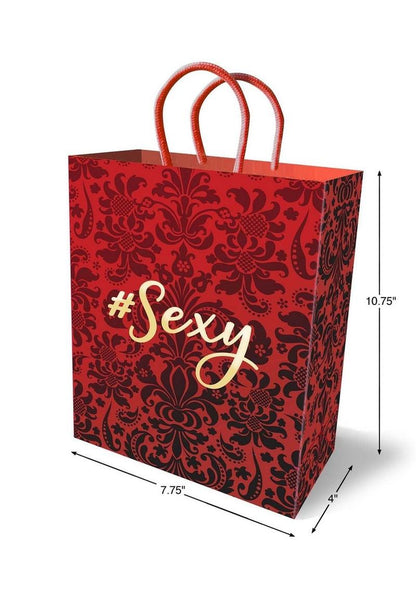 Sexy Gift Bag Red Damask Design with 