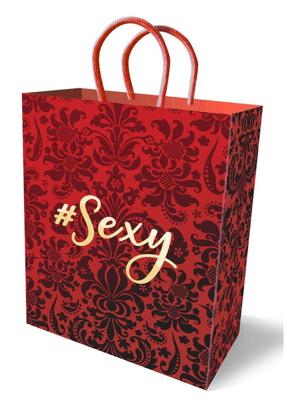 Sexy Gift Bag Red Damask Design with 
