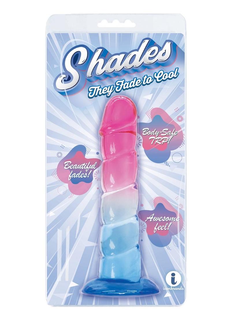 Shades Swirl Dildo With Suction Cup