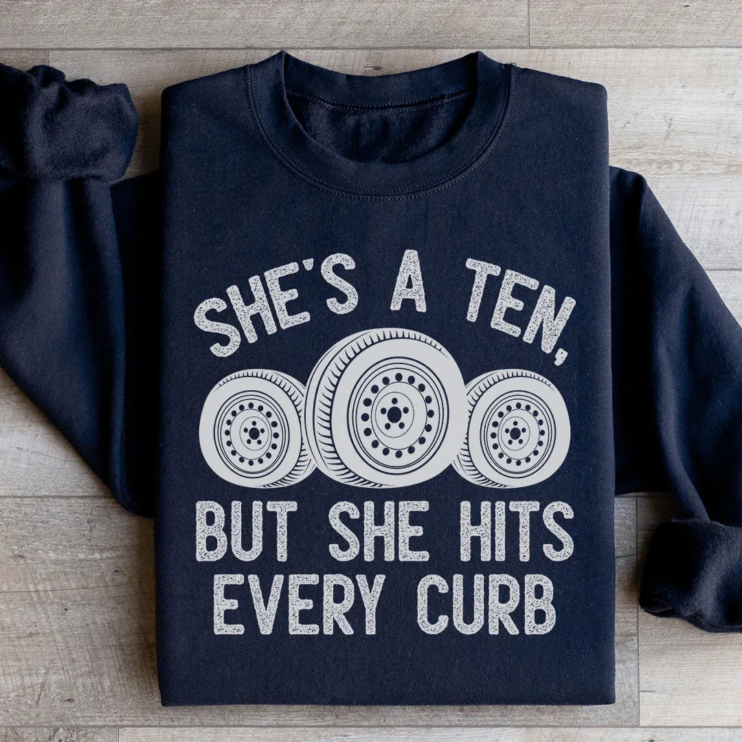 Viral Relatable Driving Humor Sweatshirt – "She&
