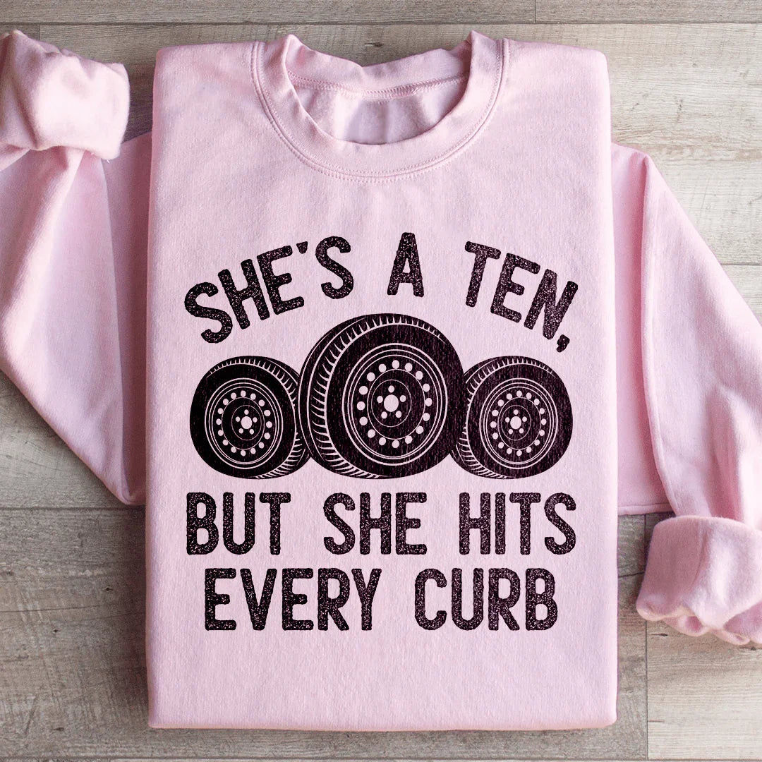 Viral Relatable Driving Humor Sweatshirt – "She&