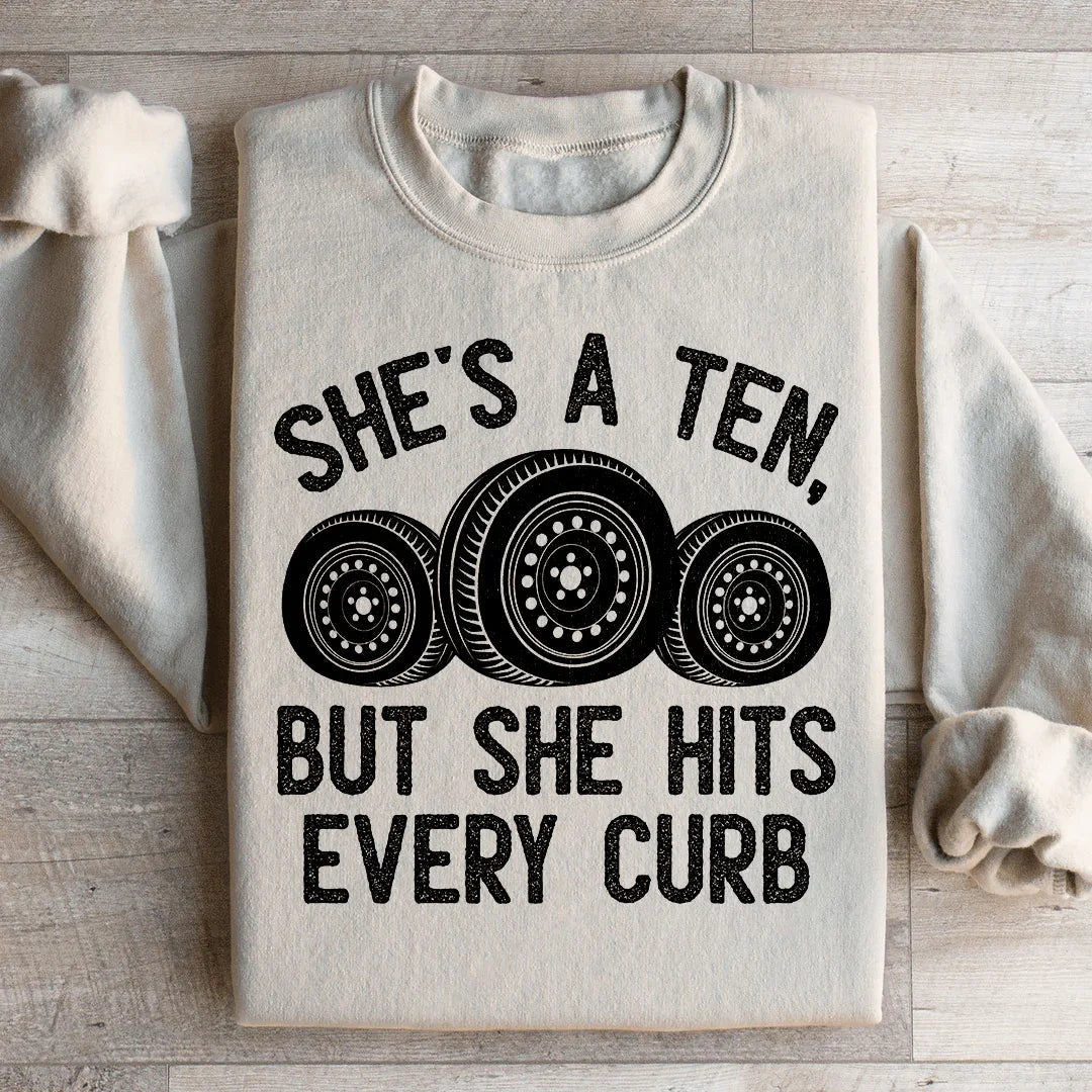 Viral Relatable Driving Humor Sweatshirt – "She&