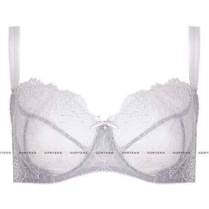 Gorteks Pamela Silver Sheer Mesh Balconette Bra