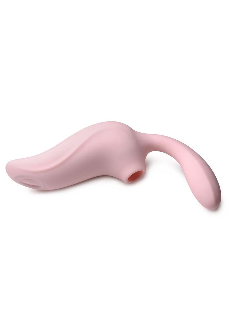SheGasm 3-Way Elixir Silicone Sucking -And Pulsing Vibrator