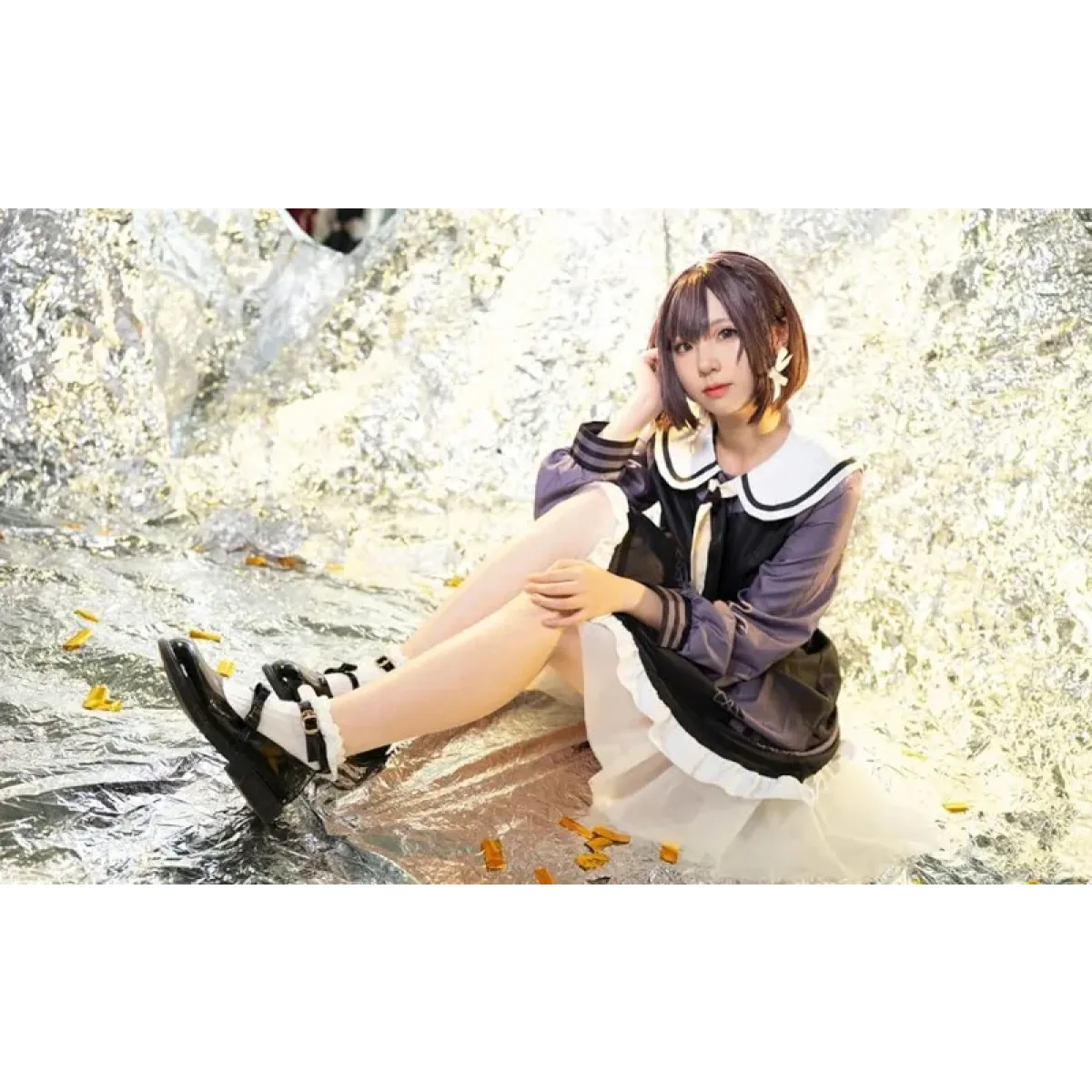 Shinonome Ena Cosplay Costume – Project Sekai School Uniform with Wig