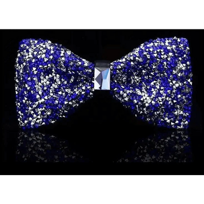 Shiny Butterfly Men Bowtie Sparkling Wedding Bridegroom Bow Ties  Adjustable Length Party Bowties