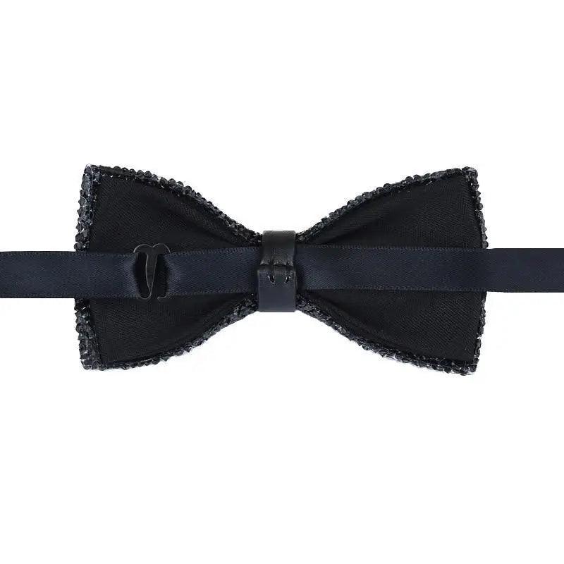 Shiny Butterfly Men Bowtie Sparkling Wedding Bridegroom Bow Ties  Adjustable Length Party Bowties