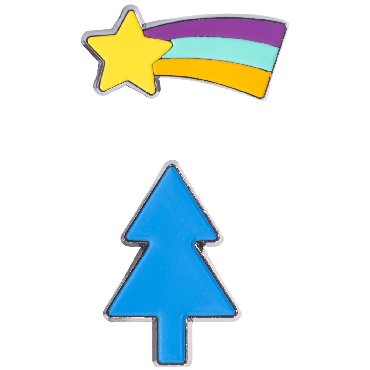 Shooting Star Rainbow / Tree Holiday Season Enamel Fashion Accessory Pins