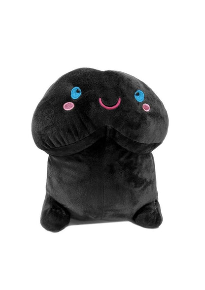 Short Penis Plush Stuffy Toy Black 7.88 Inch Cute Novelty Gift