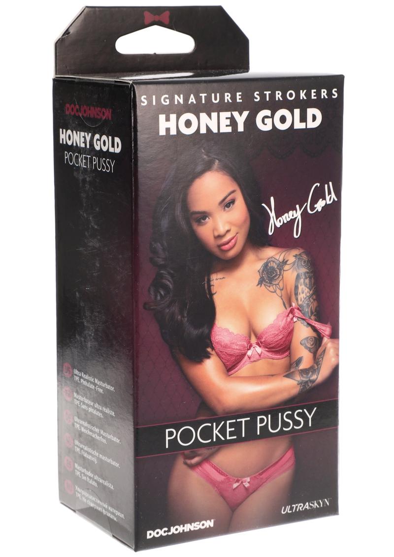 Honey Gold Signature Stroker ULTRASKYN Pocket Pussy