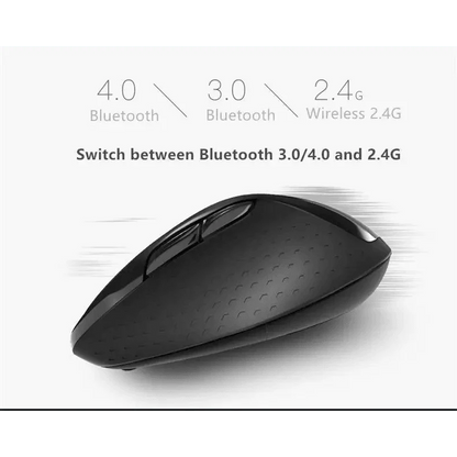 Silent Laptop Wireless Mouse Adjustable DPI Stylish Easy Switch Bluetooth 2.4GHz Mouse For Computer