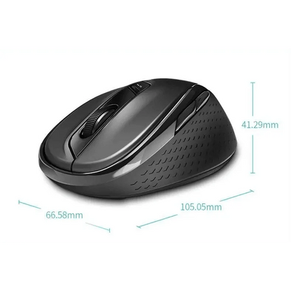 Silent Laptop Wireless Mouse Adjustable DPI Stylish Easy Switch Bluetooth 2.4GHz Mouse For Computer
