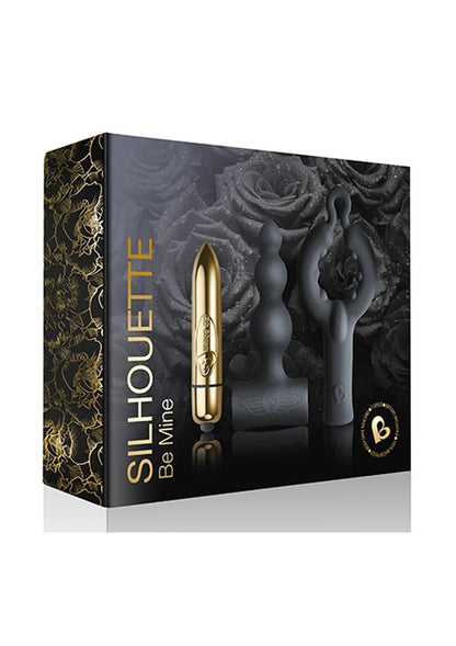 Silhouette Be Mine Set With Silicone Attachments Bullet Vibrator