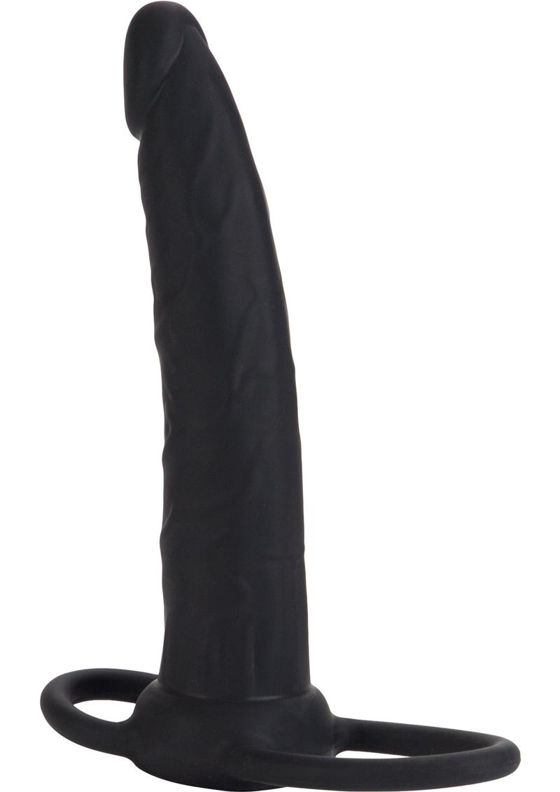 CalExotics Silicone Double Rider Cock Ring With Dual Penetration