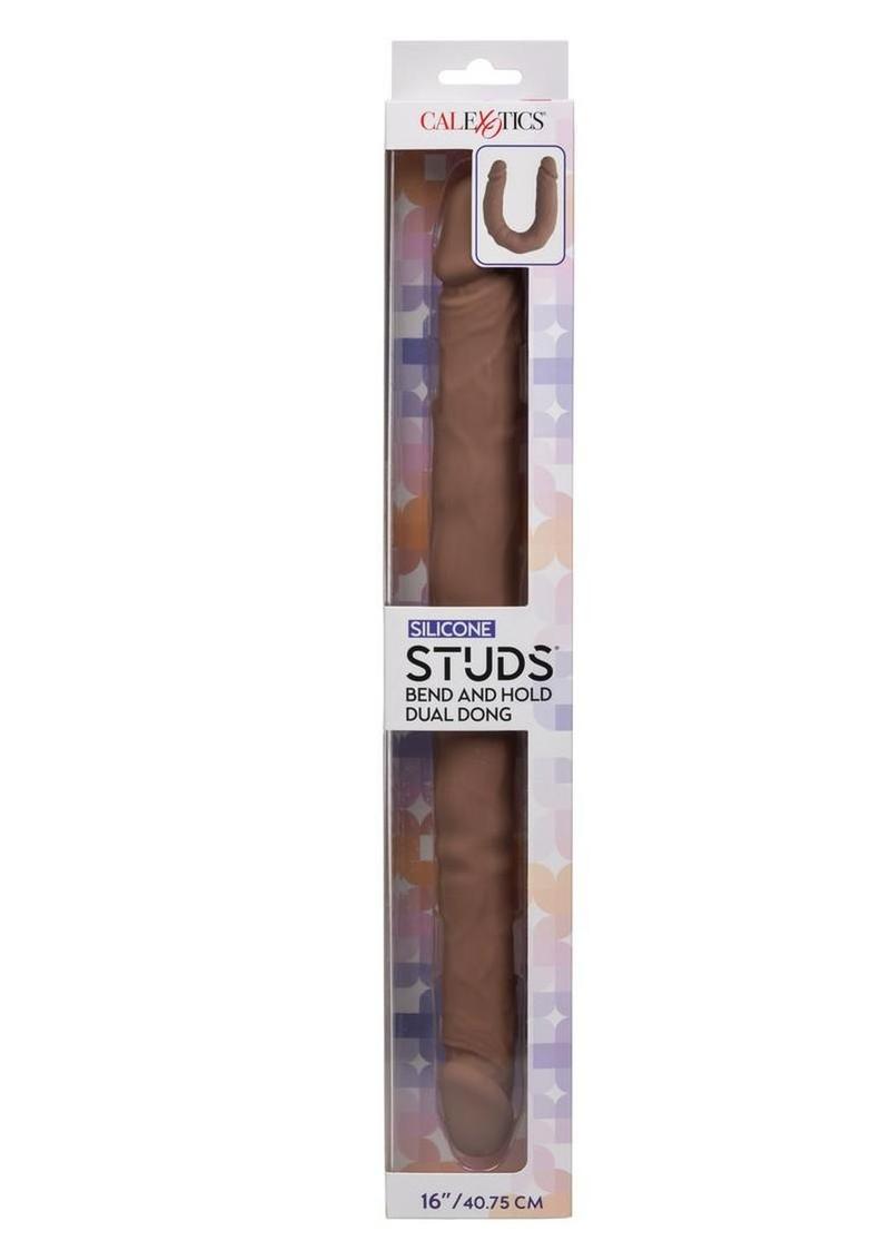 Silicone Studs Bend and Hold Dual Dong 16"