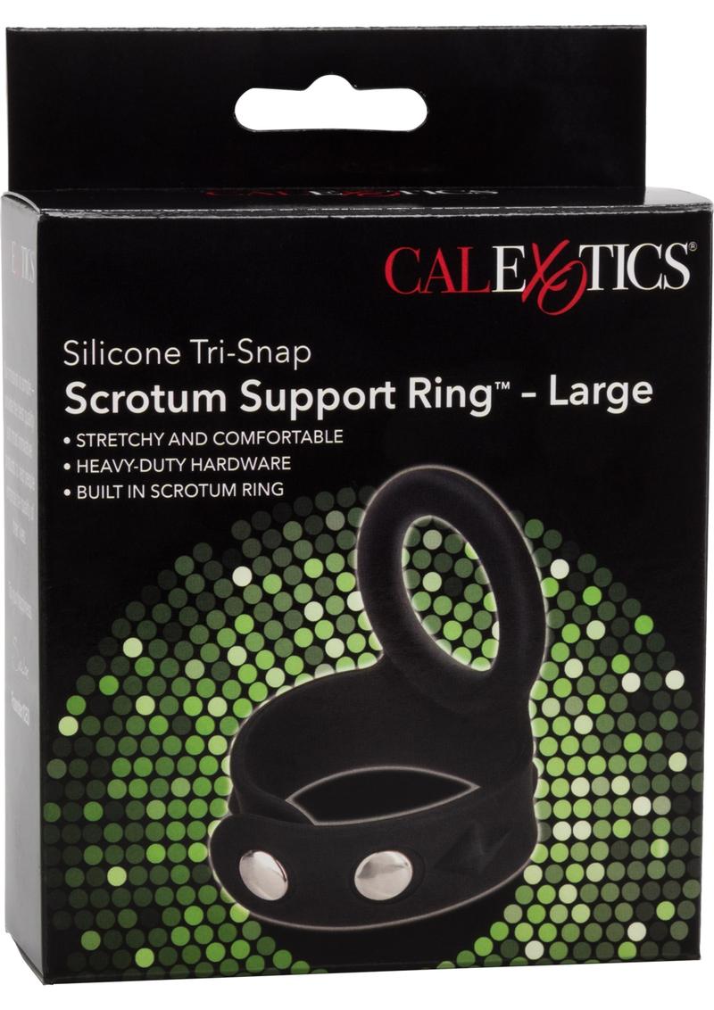 CalExotics Silicone Tri Snap Scrotum Support Ring