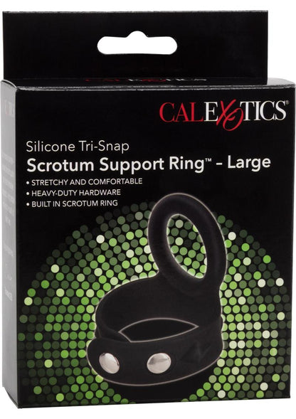 CalExotics Silicone Tri Snap Scrotum Support Ring