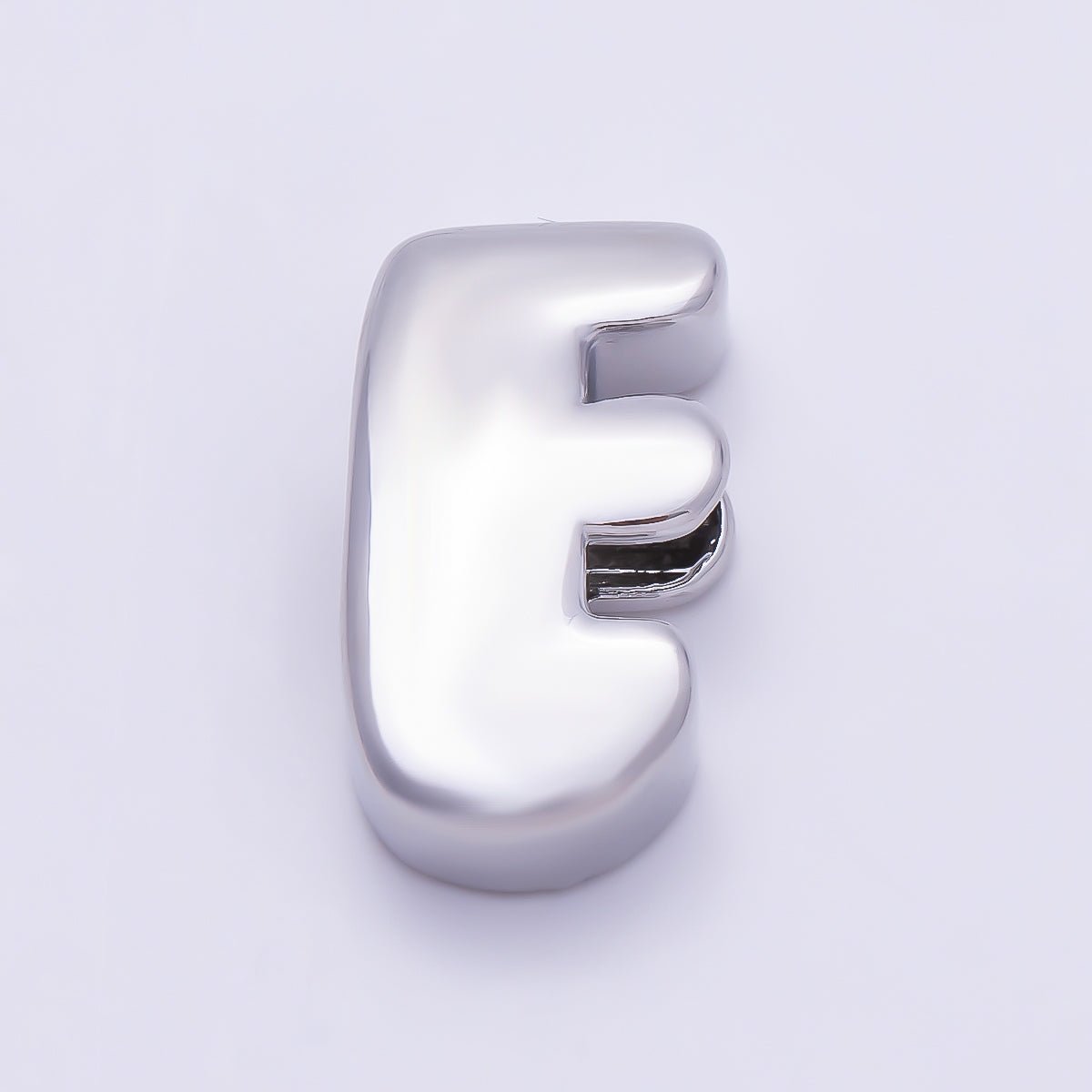 Silver 20mm Minimalist Chubby Initial Letter A-Z Alphabet Personalized Bead | Beads-00440 ~ Beads-00439 (Copy)