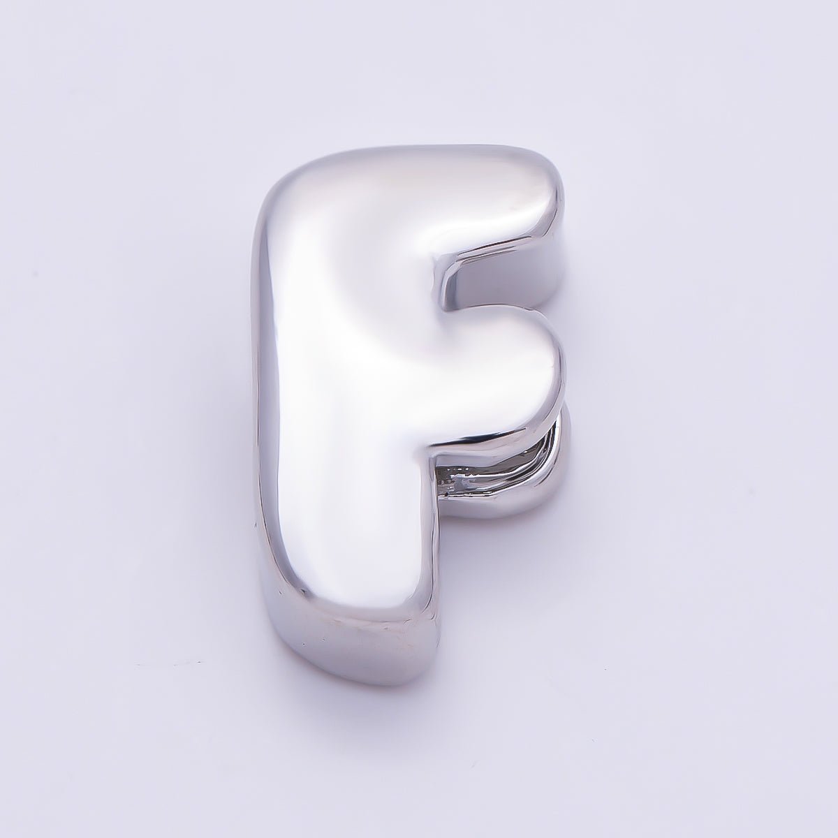 Silver 20mm Minimalist Chubby Initial Letter A-Z Alphabet Personalized Bead | Beads-00440 ~ Beads-00439 (Copy)