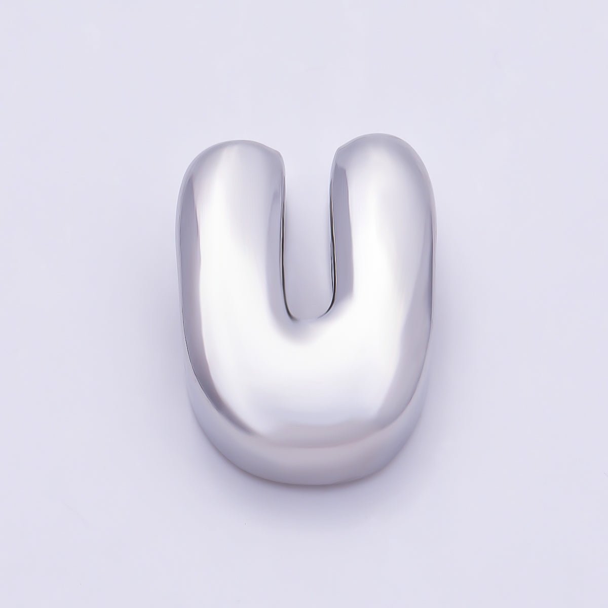 Silver 20mm Minimalist Chubby Initial Letter A-Z Alphabet Personalized Bead | Beads-00440 ~ Beads-00439 (Copy)