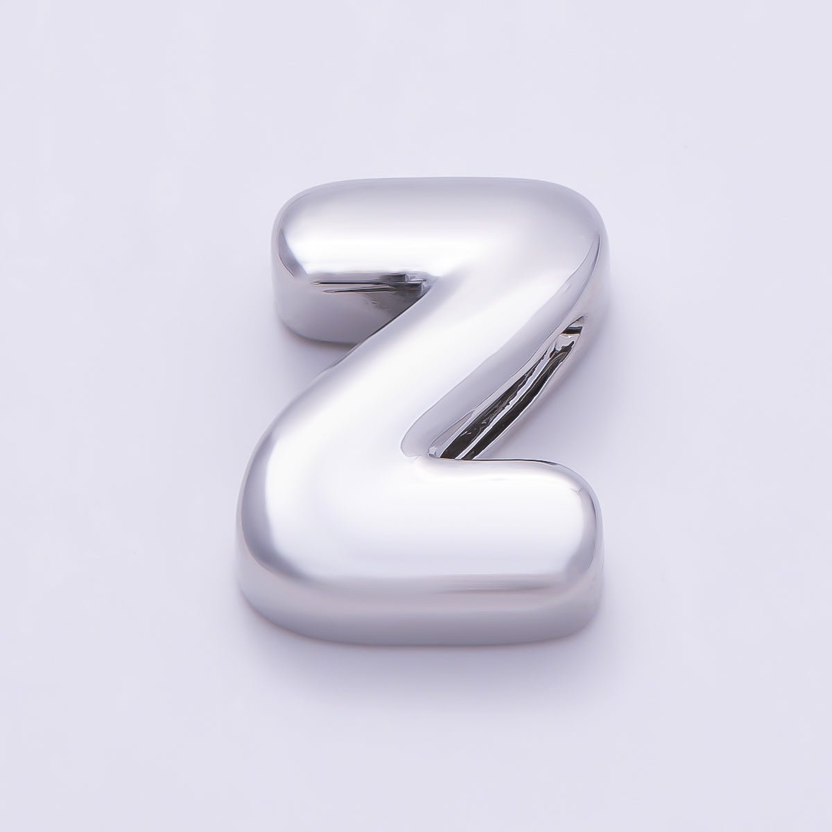Silver 20mm Minimalist Chubby Initial Letter A-Z Alphabet Personalized Bead | Beads-00440 ~ Beads-00439 (Copy)
