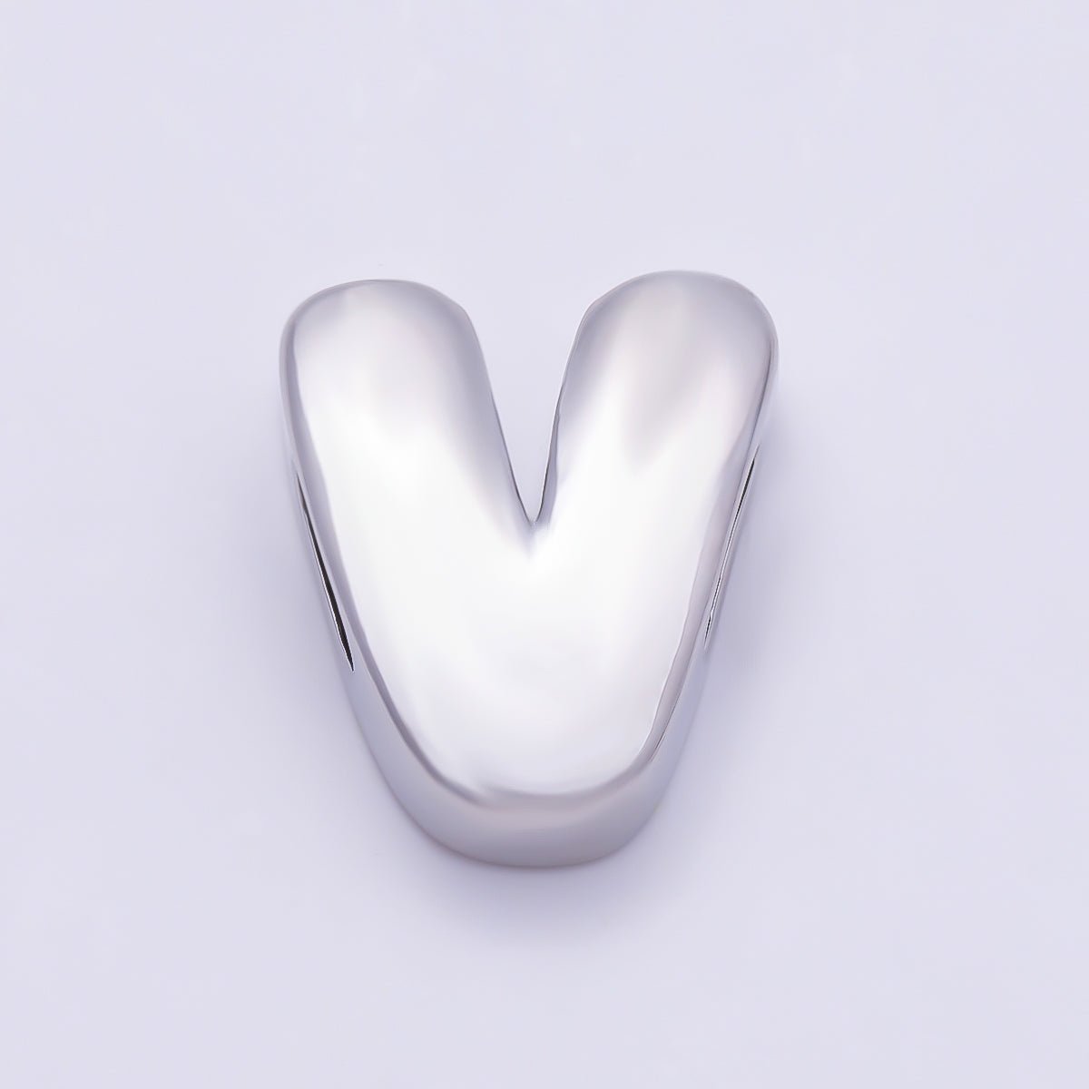 Silver 20mm Minimalist Chubby Initial Letter A-Z Alphabet Personalized Bead | Beads-00440 ~ Beads-00439 (Copy)