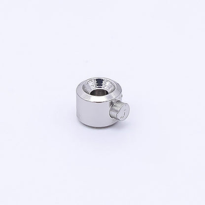 Silver 4mm Threaded Open Barrel Closure Findings by Set | Z1277