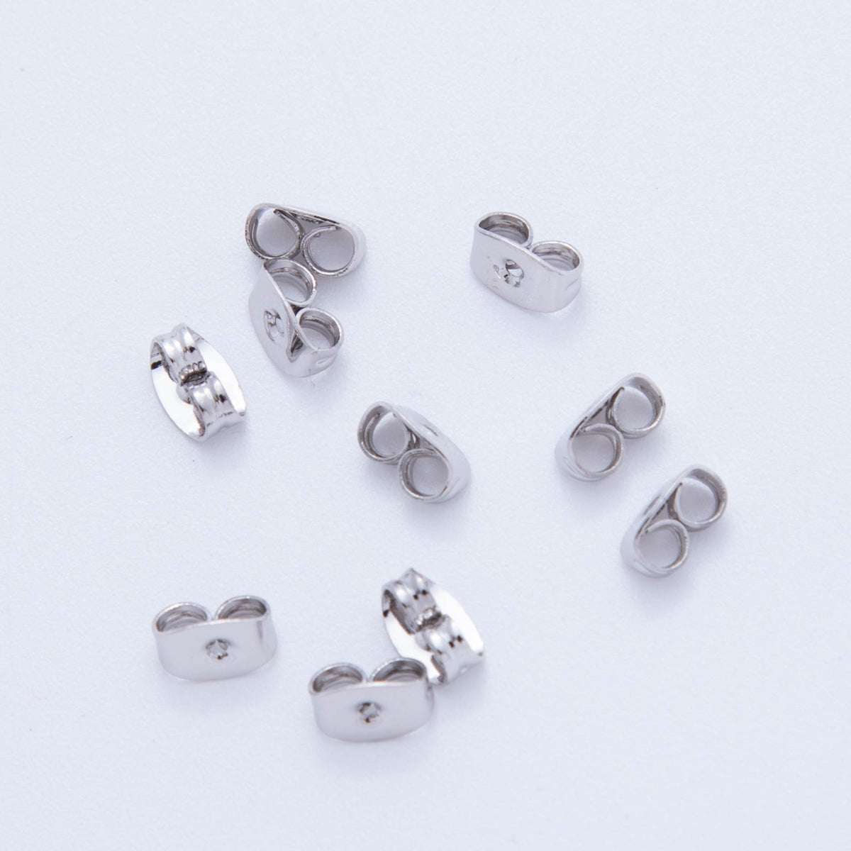 Silver 7mm Minimalist Studs Earring Backing Set | Z1376