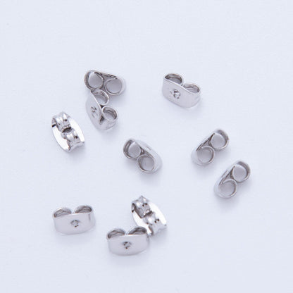 Silver 7mm Minimalist Studs Earring Backing Set | Z1376