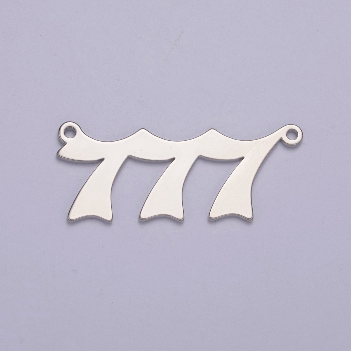 Silver Angel Number Charm Connector Lucky Number for Necklace Bracelet Component | G605-609