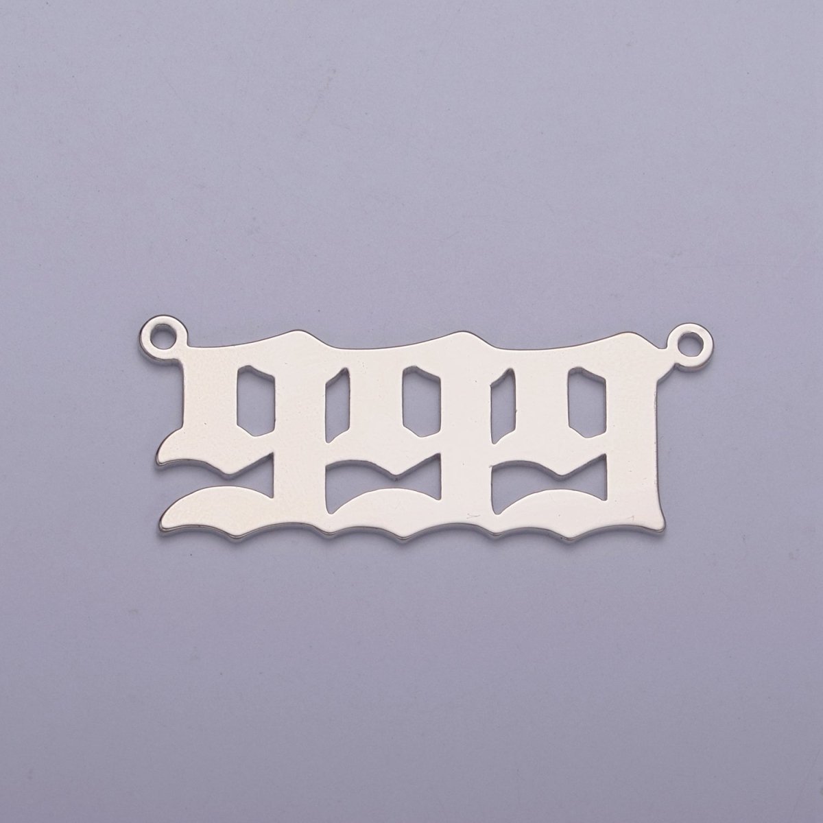 Silver Angel Number Charm Connector Lucky Number for Necklace Bracelet Component | G605-609