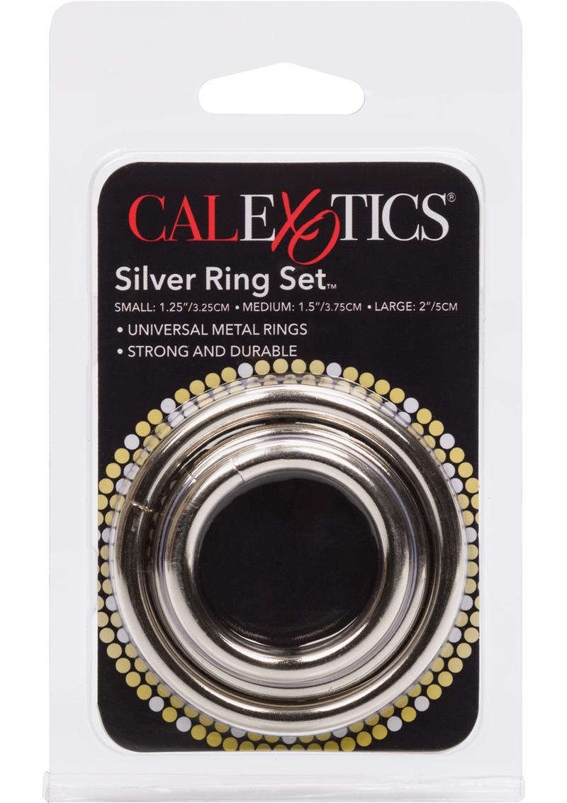 CalExotics Silver Ring Set 3 Universal Metal Rings